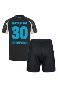 Bayer Leverkusen Jeremie Frimpong #30 Jalkapallovaatteet Lasten Kolmas peliasu 2024-25 Lyhythihainen (+ Lyhyet housut)